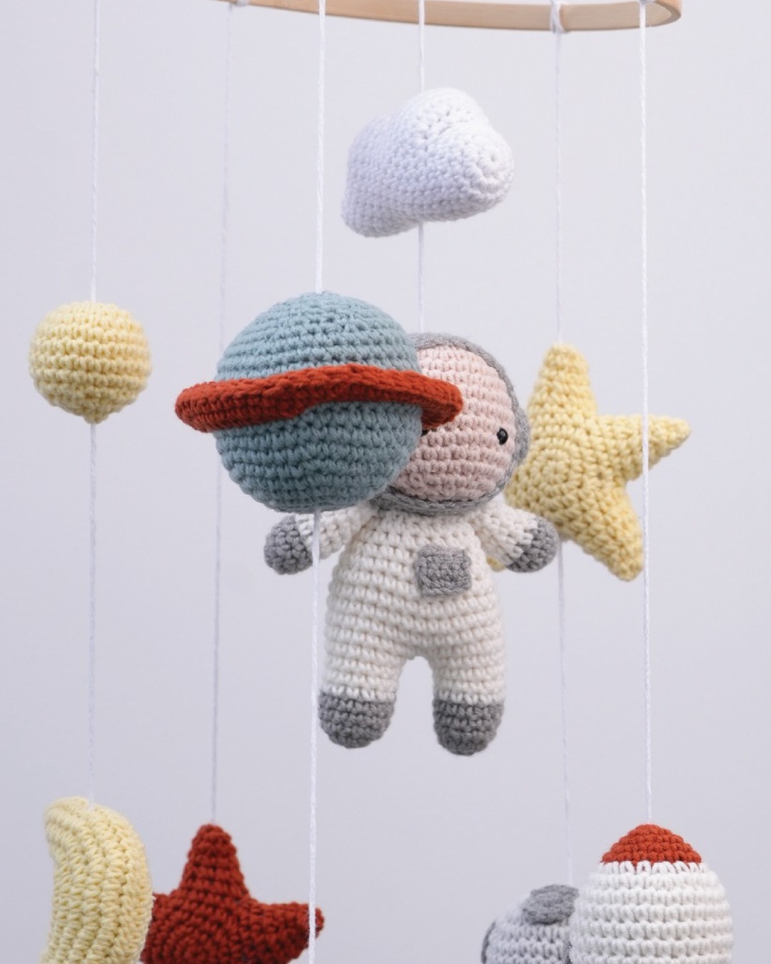 Astronaut mobile — closer view